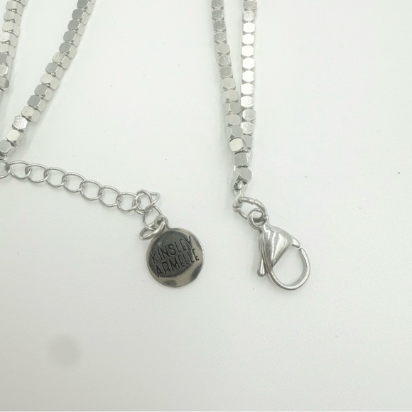 Kinsley Armelle SILVER CRUSH Silver Plated Adjustable BRACELET - Picture 5 of 8